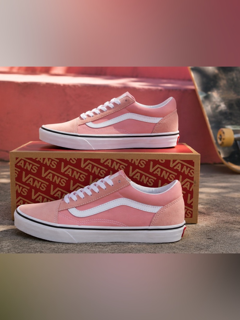Vans Old Skool Pink & White Sneakers Women’s 8 / Youth 6.5 NIB